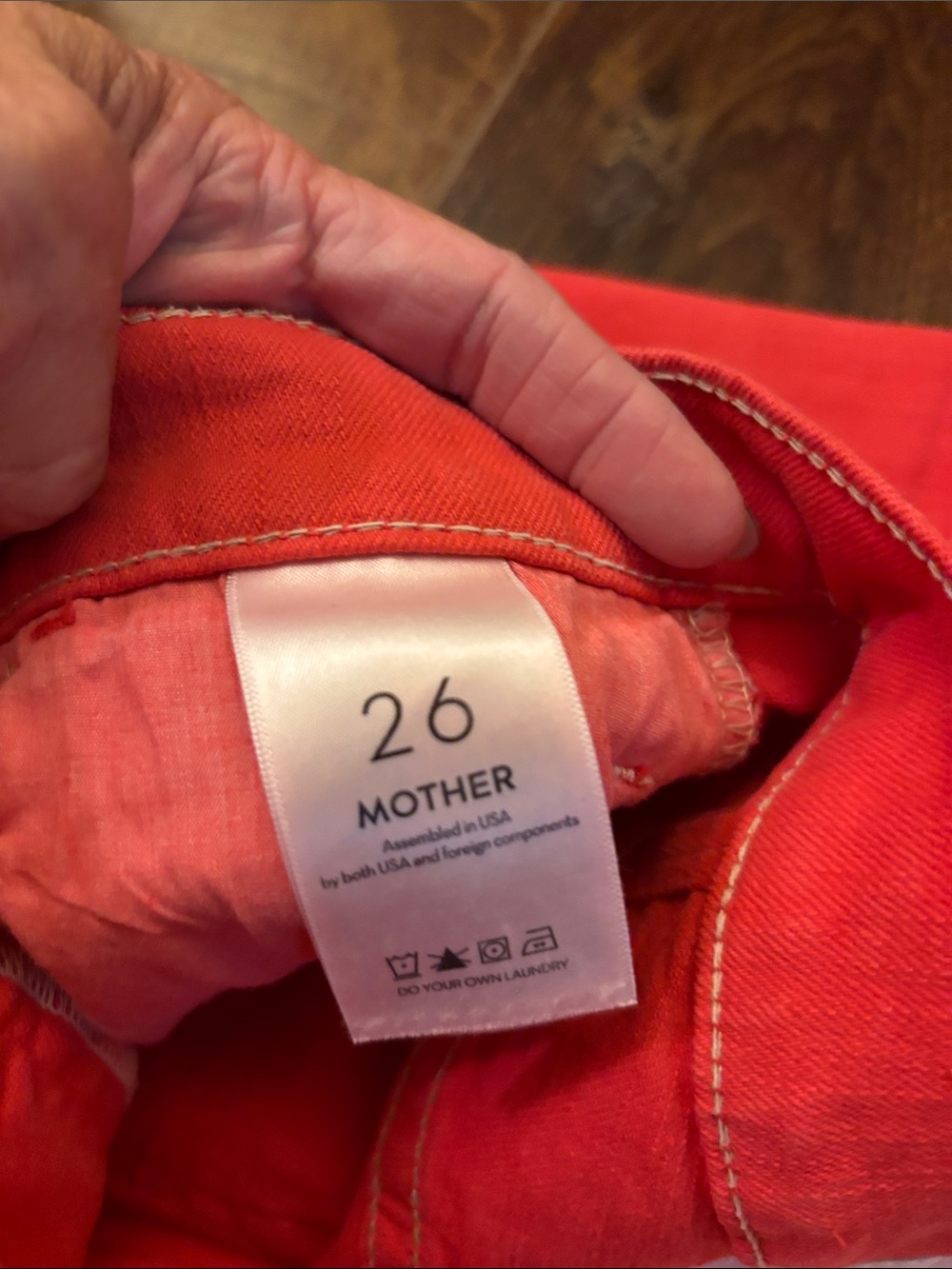MOTHER THE HUSTLER ANKLE FRAY - THE DEVIL MAY CARE 26 $248 - Picture 15 of 16